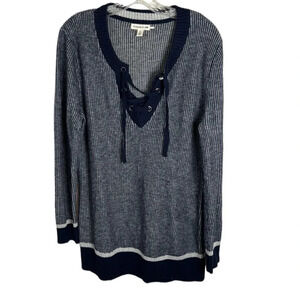 Toad & Co Mitchell Tunic Sweater Navy Size Large